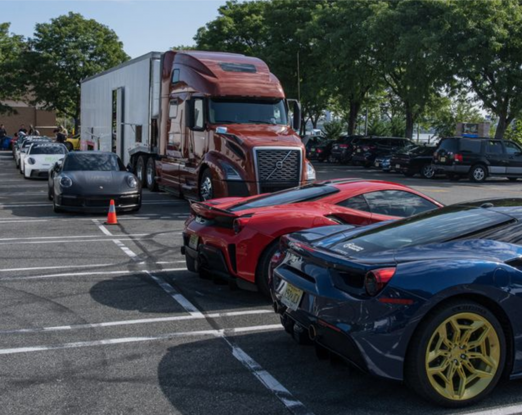 Supercars being ready to ship to California.