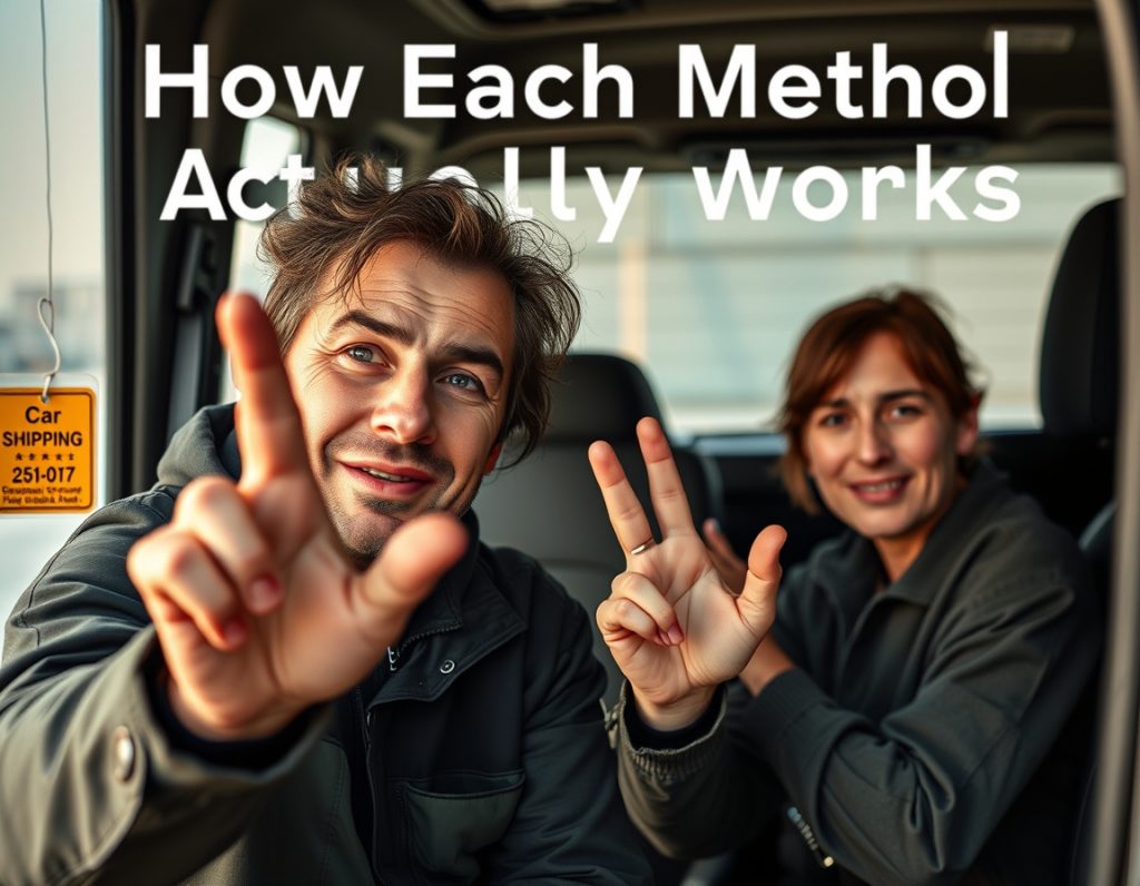How Each Method Actually Works — Car Shipping, 