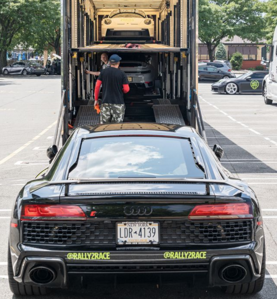 Cars for shipping across the State of Illinois.