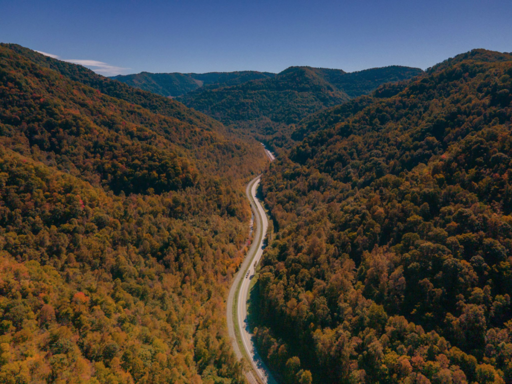 A transport road in Virginia.