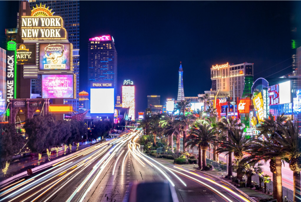 Vegas traffic, including car transportation.