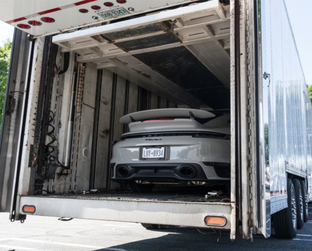 A financed car being shipped.